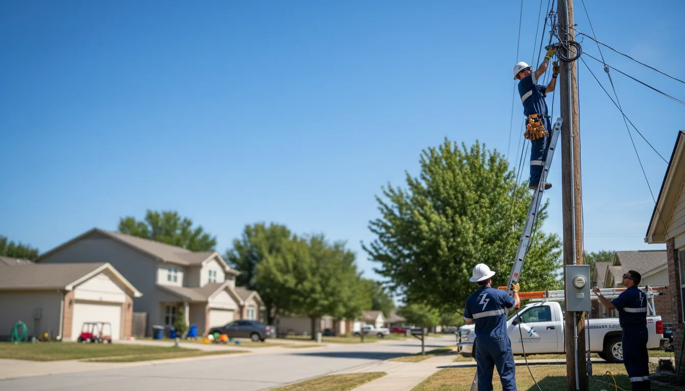 Residential electrician providing installation services in Kipton, OH